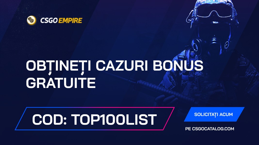 Coduri promoționale CSGOEmpire în 2026: Utilizați “top100list” și obțineți monede gratuite