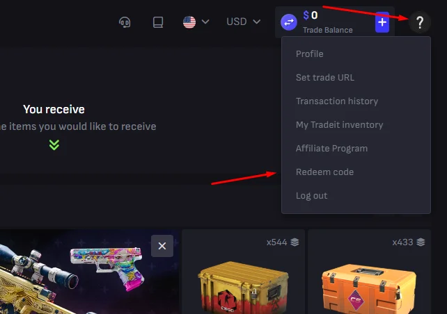 Redeem Code