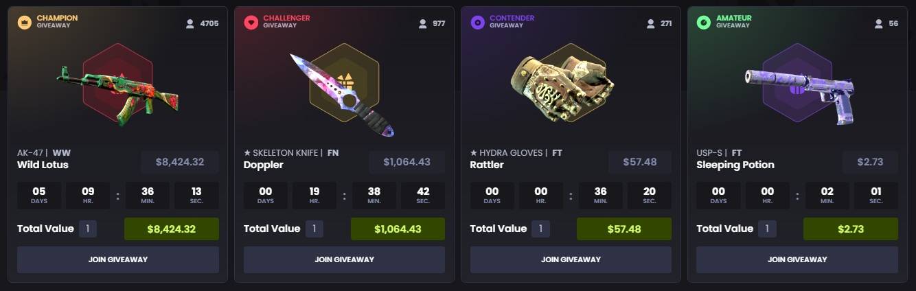 keydrop giveaways