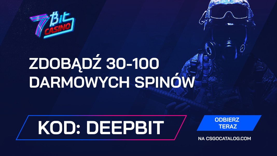 7BitCasino kod promocyjny 2026: Użyj „DEEPBIT” na 30 – 100 darmowych spinów