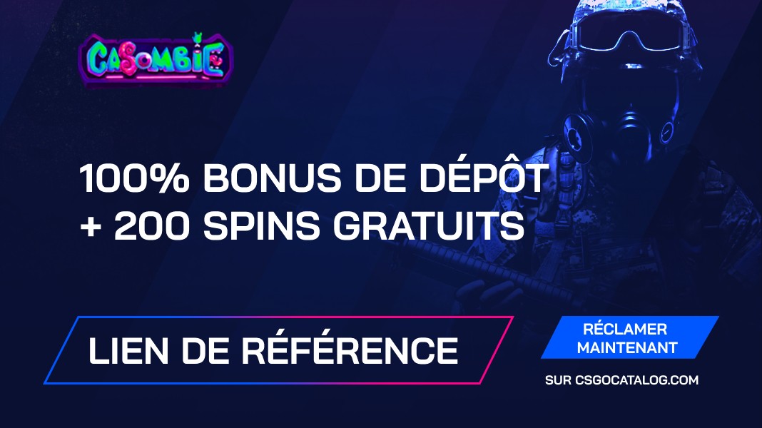 Casombie Casino Bonus 2026: Utilisez le lien de parrainage et obtenez 100% de bonus de dépôt + 200 tours gratuits
