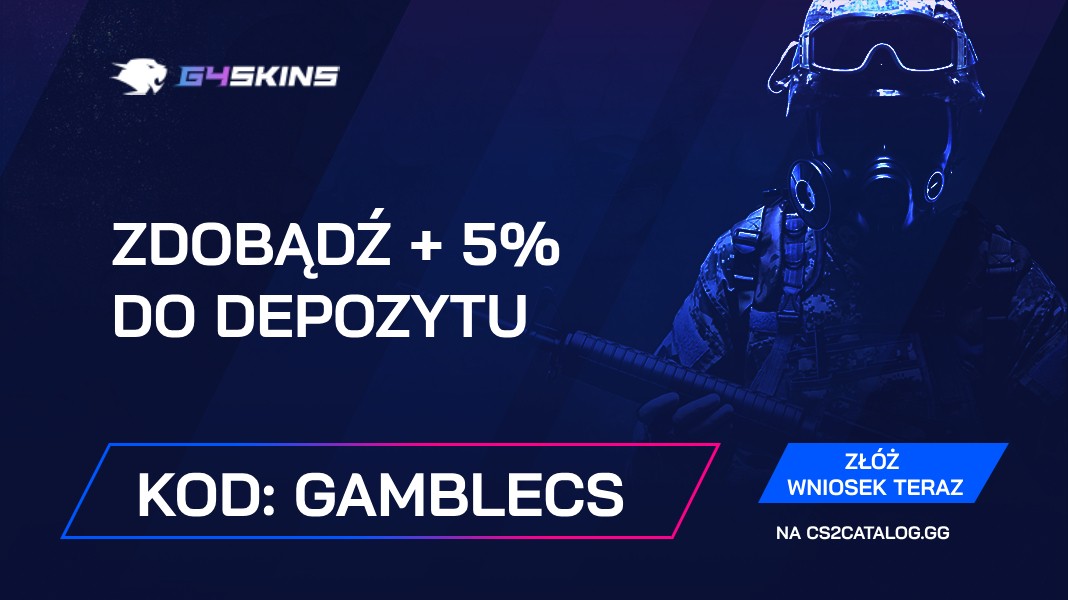 G4Skins Kod promocyjny 2026: Użyj „gamblecs” i Uzyskaj + 5% do depozytu
