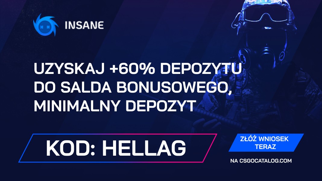 Przegląd kodów promocyjnych Insane.GG w 2026: Użyj „Hellag” i zdobądź +60% bonusu od depozytu